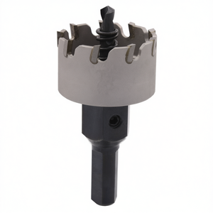 T.C.T. Sierra perforadora para acero inoxidable de 10 mm, fabricada en Italia con broca central en espiral - Product Image 2