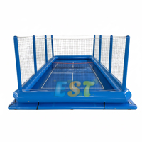 Terrain de pickleball gonflable flottant en PVC pour sports nautiques