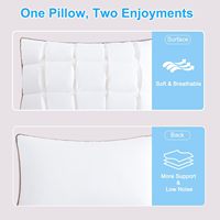 Weiches Nackenkissen Queen-Size Schlafkissen Superweiche Unterstützung Alternative Kissen 100% Baumwollhülle Hypoallergen Luxuriös Bequem Flauschig Bett