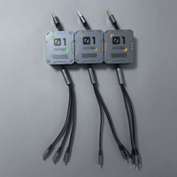 Câbles de charge rapide multi-appareils rétractables 3-en-1 USB 3.0 TPE Max 100W personnalisables avec logo Taipuxi pour cadeau
