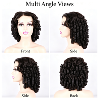 Perruque sans colle 4x4 HD transparente en cheveux humains vierges Remy, ondulations lâches, 16-28 pouces, bonnet élastique, sangle réglable, livraison directe