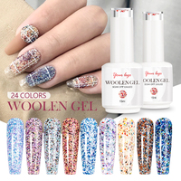 Échantillon gratuit de gel de laine pour vernis à ongles professionnel pour salon de manucure