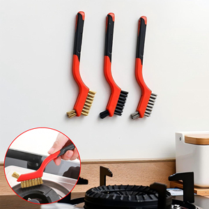 Brosse de nettoyage de drain portable traditionnelle <span class=keywords><strong>à</strong></span> manche en PP et fil plaqué cuivre pour cuisine, maison et <span class=keywords><strong>voiture</strong></span> (unité individuelle) - Product Image 3