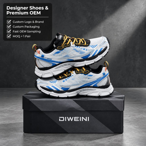Chaussures de luxe pour hommes et femmes, haute qualité, bleu, blanc, argent, chaussures de marche, baskets, zapatillas, neuves - Product Image 1