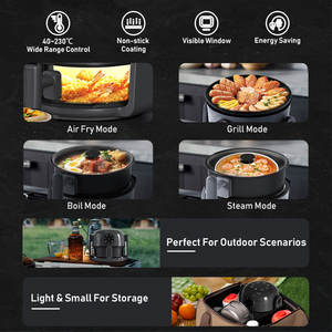 <span class=keywords><strong>Friggitrice</strong></span> ad aria digitale da <span class=keywords><strong>2</strong></span> <span class=keywords><strong>litri</strong></span> con vaso in vetro a vista <span class=keywords><strong>friggitrice</strong></span> multifunzione a convezione per cucina a vapore - Product Image 5