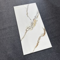 Carrelage de sol en porcelaine polie de haute qualité, effet marbre, 600x1200, pour la maison, l'hôtel, le salon