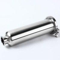 Filtre de pipeline en acier inoxydable 304 316 à raccord rapide droit, diamètre 102 mm, vente directe usine