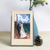 Offre Spéciale taille personnalisée A1 A2 A3 A4 cadre Photo en aluminium argenté brossé forme carrée décoration de la maison cadre Photo mural