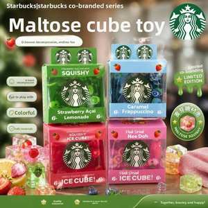 Disponibile negli USA, Spedizione Rapida 3-7 Giorni, Giocattolo Antistress Squishy NeeDoh Red Cola Maltose <span class=keywords><strong>a</strong></span> Forma di Cubetto di Ghiaccio - Product Image 4