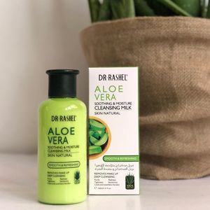 <span class=keywords><strong>Dr</strong></span>. Rashel 160ml Lavado facial a base de hierbas orgánicas Aloe Vera natural Vitamina E Leche limpiadora hidratante calmante para un refrescante suave - Product Image 1