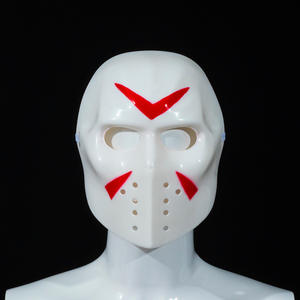 2025 nueva Máscara de <span class=keywords><strong>Jason</strong></span> diversión cara completa plástico duro blanco Halloween mascarada Cosplay <span class=keywords><strong>disfraz</strong></span> máscaras de fiesta de Hockey - Product Image 3