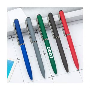 Stylo publicitaire personnalisé avec logo et finition douce au toucher - Stylos promotionnels en gros pour entreprises - Product Image 1
