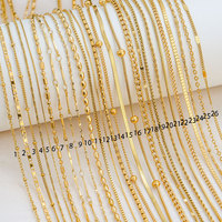 Dainty 14k 18k PVD Gold Plated 316L Stainless Steel Women's Chain Necklace Bulk Wholesale Fine Jewelry Necklace for Women