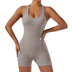 Combinaison de sport transfrontalière à séchage rapide Body de danse et de yoga avec design dos nu pour soulever les hanches - Product Image 1