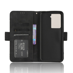 Étui portefeuille à rabat en cuir à rayures vachettes avec emplacements pour plusieurs cartes pour téléphone <span class=keywords><strong>HTC</strong></span> <span class=keywords><strong>U23</strong></span> <span class=keywords><strong>Pro</strong></span> - Product Image 2