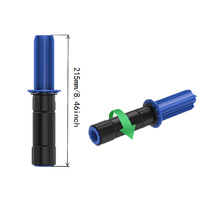 Distributeur de film étirable bleu avec frein réglable, poignée ergonomique de sécurité pour entrepôt, déménagement et bureau