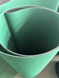 Độ dày 1mm 1.5mm 2mm 3mm chất lượng cao màu xanh lá cây cấp thực phẩm PU băng tải phẳng - Product Image 5
