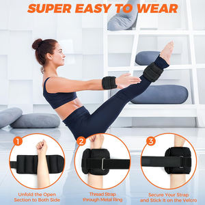 Cómodas Pesas de tobillo y muñeca con material transpirable y sistema de cierre ajustable para un uso seguro - Product Image 4