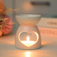 En gros, chauffe-cire en céramique pour bougies de spa, chauffe-cire pour cire fondante aromatique et bougies chauffe-plat, brûleurs d'encens, parfum bois de santal et benjoin, aromathérapie 100% naturel