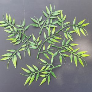 Wen Hope - Hojas de Bambú Artificiales, Decoración de Pared Verde, Planta Colgante, Accesorio Acuático - Product Image 4