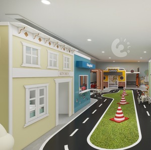 Eibele Nouveau Centre de Jeux Intérieur pour Enfants, Château de Jeu, Aire de Jeu Souple, <span class=keywords><strong>Village</strong></span> de Jeu de Rôle, Ville Interactif, <span class=keywords><strong>Parc</strong></span> d'Attractions - Product Image 2