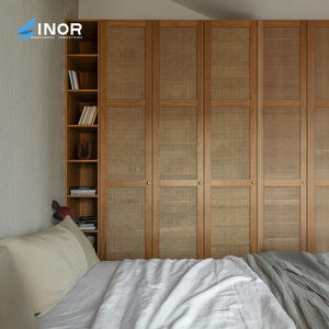 Farmhouse Solid Wood Wardrobe <b>Cabinet</b> Large Storage Single Door Unit <b>Rustic</b> Wooden Construction for Country Home - Product Image 2