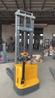 Chariot élévateur électrique transpalette autoporté pour entrepôt, capacité 0,3T, 0,5T, 1T, 2000kg, hauteur de levage 1600M, à vendre