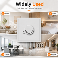 Interrupteur rotatif à intensité variable 220V blanc mural avec bouton de commande pour l'éclairage domestique et hôtelier