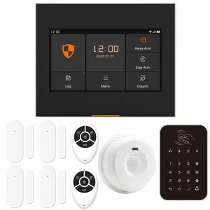 Support Alexa Voice Control 100 Wireless Zones Home Security 2G/4G GSM Wifi Alarm System