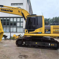 Excavatrice Komatsu PC200-8 d'occasion, 20 tonnes, excavatrice hydraulique sur chenilles d'occasion, matériel de construction