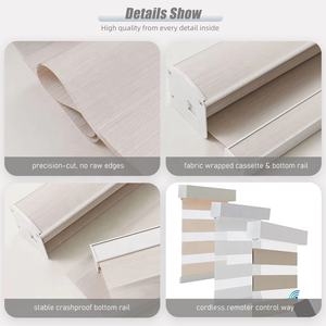 Persianas Enrollables Automáticas para Ventanas, Persianas Enrollables Dobles Horizontales, Persianas Zebra en Venta - Product Image 3