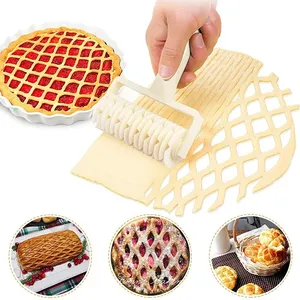 Rouleau à pizza, roulette à pâtisserie, roulette à treillis pour pizza, outils pour steak Wellington, outils de cuisine et de pâtisserie - Product Image 3