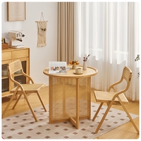 Table basse ronde moderne en bambou écologique pour salon, vente en gros, mobilier domestique
