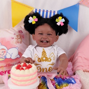 Muñeco <span class=keywords><strong>Reborn</strong></span> Lifereborn, Bebé <span class=keywords><strong>Reborn</strong></span> Niño, Vinilo Suave, 24 Pulgadas, Adorable Muñeco <span class=keywords><strong>Reborn</strong></span> Afroamericano Realista para Niños - Product Image 1