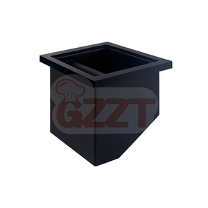 <span class=keywords><strong>Goulotte</strong></span> de boîte à café expresso, seau à déchets de bureau intégré, boîte à résidus sans fond en acier inoxydable - Product Image 2