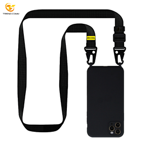 Silicone Caoutchouc Sublimation Bandoulière Collier Micro Fibre Protection Pour <span class=keywords><strong>iPhone</strong></span> 13 14 15 Pro Max Téléphone Sac Cas - Product Image 3