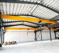 Pont roulant monopoutre de type européen 15-20 tonnes avec palan électrique, haute hauteur de levage pour manutention en atelier