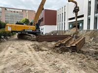 ANTENG V250 Grande pelle vibrante montée sur excavatrice pour travaux d'infrastructure, avec moteur, pompe, roulement et boîte de vitesses entièrement intégrés