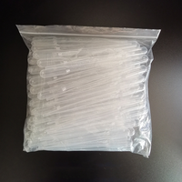 Pipette compte-gouttes jetable transparente en plastique pour échantillons liquides, outil de mesure pour médicaments et laboratoire