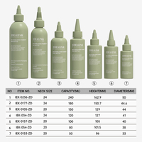 Bouteille souple en PET à bec fin 50ml 240ml, bouteilles en plastique sablée pour savon liquide, vente en gros