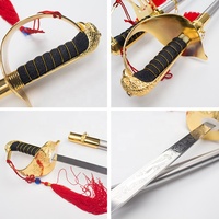 Sabre classique de type Rapier, Épée de Chevalier Templier, Épée de commandant de la marine russe, Sabre européen médiéval fait main