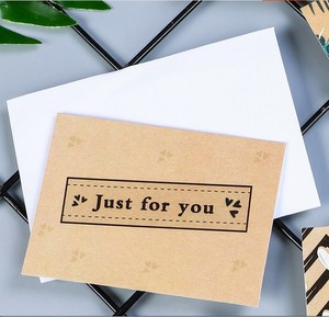 Carta riciclata personalizzata carta di ringraziamento cartolina regalo stampa cartolina di ringraziamento biglietti di auguri - Product Image 6