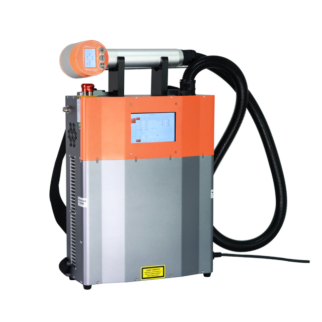 Easy to Operate Portable Pulse Backpack Handheld Fiber Laser Cleaning Machine for Rust Paint Oil Removal 100W 200w
