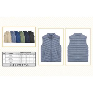 Vendita all'ingrosso all'ingrosso modello di gilet imbottito di marca Fang modello 50557CL a più colori taglie antivento modello 3D tela personalizzabile - Product Image 1