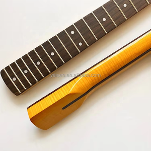 คอกีตาร์สั่งทำพิเศษ ลดราคา 21 เฟรต รัศมี 9.5 นิ้ว ทำจากไม้เมเปิลลายไฟ พร้อมฟิงเกอร์บอร์ดไม้โรสวูด - Product Image 2