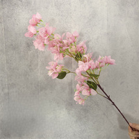 Artificielle Soie Bougainvillier Fleur Arbre Branche Tiges Arrangement pour Noël Graduation En Plein Air De Mariage Décor Faux