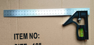 Ajustable vuông 12 "hội thảo phần cứng góc Mức độ tinh thần tùy chỉnh DIY công cụ đo hỗ trợ OEM & ODM - Product Image 4