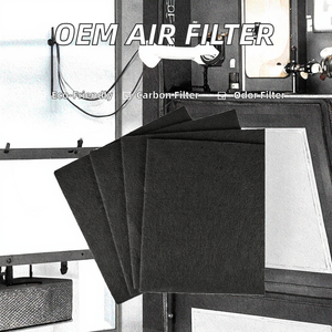 厂家直销OEM暖通空调活性炭除臭剂打褶预过滤器新条件可多次清洗 - Product Image 2