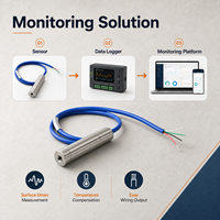 Medidor de Tensión de Superficie con Cable Vibratorio de 100 mm para Monitoreo de Estructuras de Hormigón