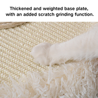 Arbre à chat moderne et durable, facile à assembler, grand format, style minimaliste, griffoir en sisal et fer pour chat de grande taille, décoration intérieure, vente en gros
